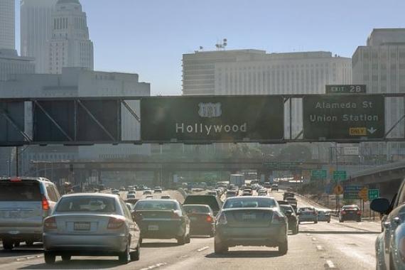Autoroute à 7 voies à Los Angeles
