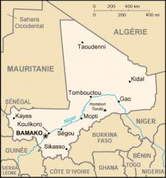 Cartes des principales villes maliennes