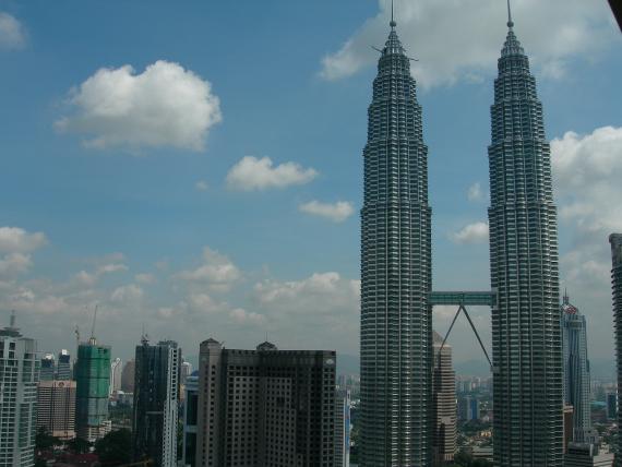 Les célèbres tours Petronas de Kuala Lumpur