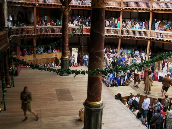 Intérieur du Shakespeare's Globe