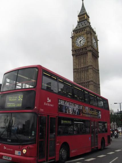 Les fameux bus londoniens