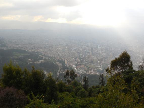 Vue sur Bogota depuis Moncerrate