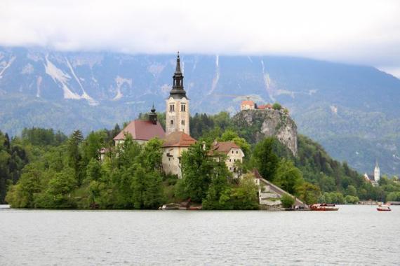 L'église sur l'île du Lac de Bled