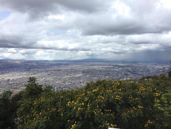Vue panoramique sur Bogota