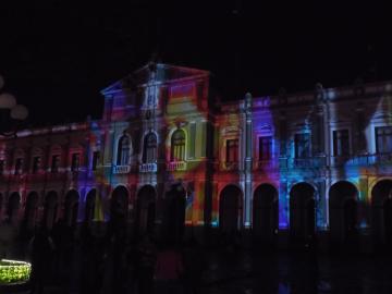 Les projections lumineuses sur le Palais Municipal