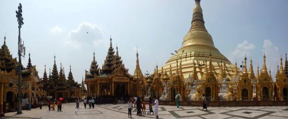 Panorama de la pagode Shwedagon