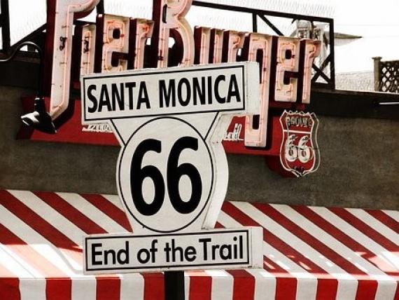 Panneau Fin de la Route 66