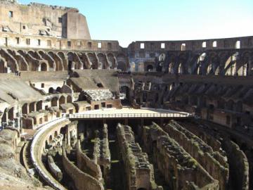 Les gradins du Colisée