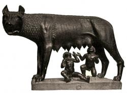 Statue de Remus et Romulus 