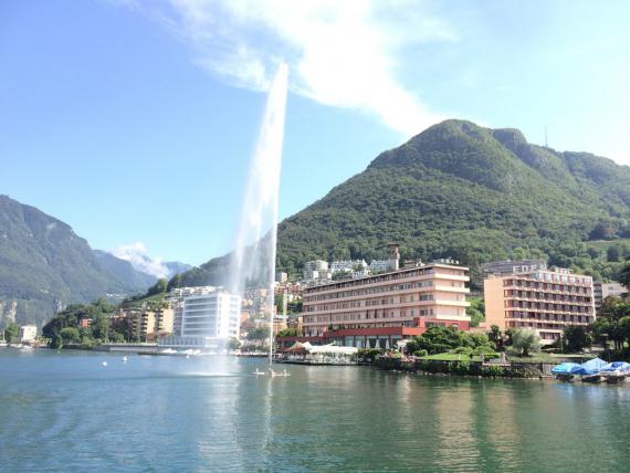 jet d'eau de Lugano