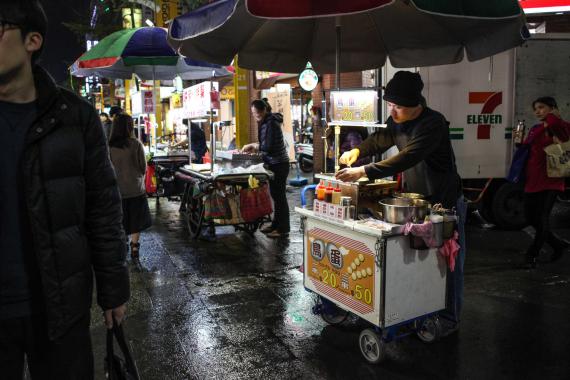 Street food des marchés nocturnes